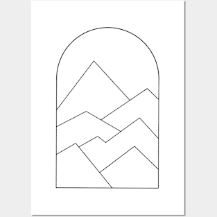 Mountain range Posters and Art